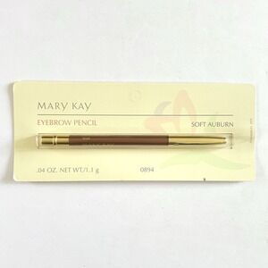 Mary Kay Eyebrow Pencil Soft Auburn 0894 Brow .04oz Wooden New on Card Old Stock